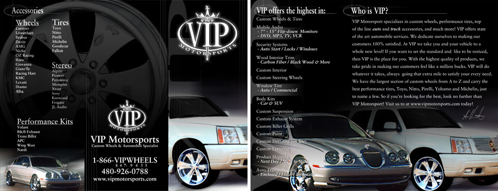 VIP motorsports Brochure
